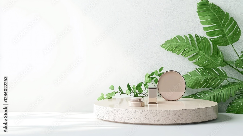 Pink and Green Minimalist Product Display Mockup Pink and Green Minimalist Product Display Mockup