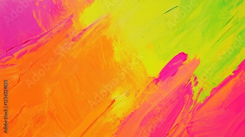 A vibrant background with bright lime green