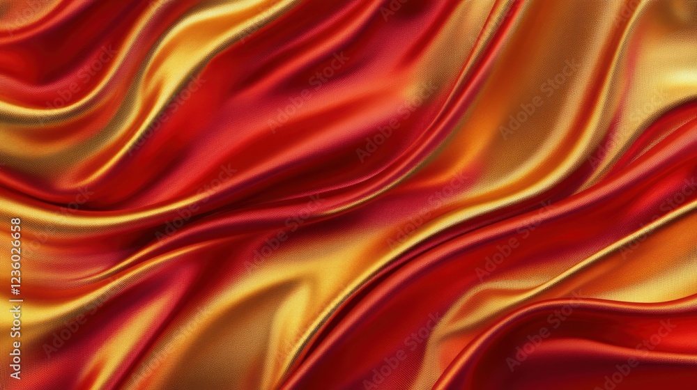 Obraz premium A dramatic background with deep scarlet and meta