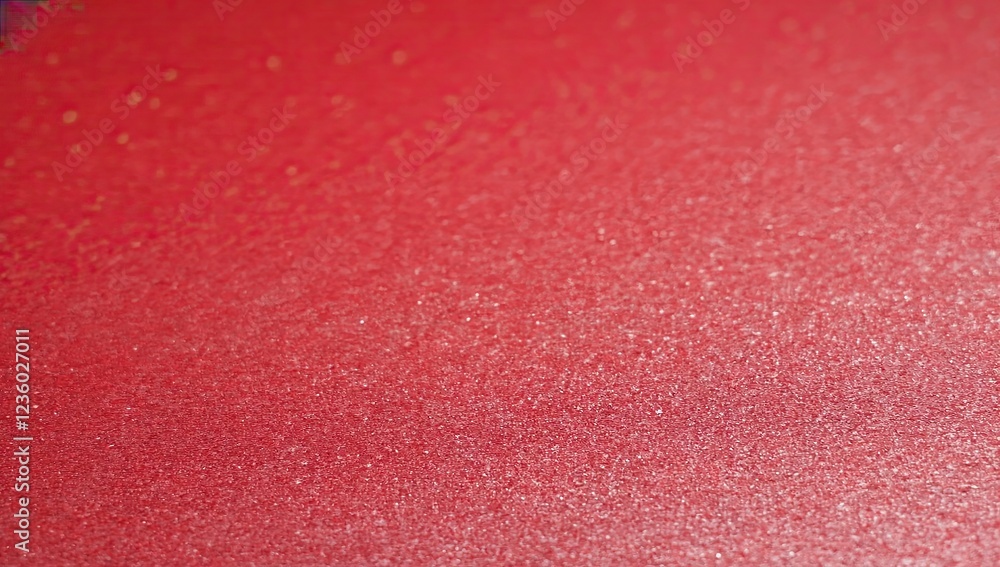 Fototapeta premium Sparkling Red Glitter Texture Background Festive Shimmery Red Sparkle Surface