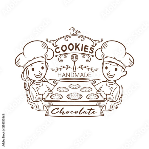 Doodle handmade cookies