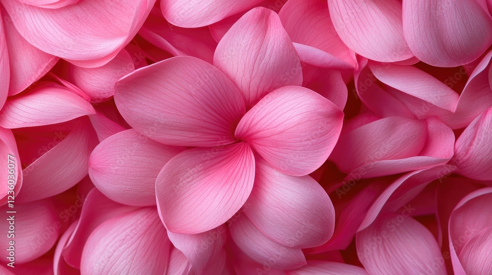 Pink Plumeria petals background, close-up Pink Plumeria petals background, close-up