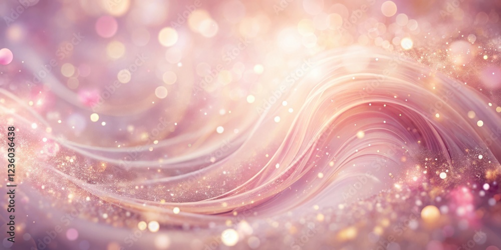 Abstract Pink and Gold Swirling Background with Sparkling Lights and Bokeh Effects Abstract Pink and Gold Swirling Background with Sparkling Lights and Bokeh Effects