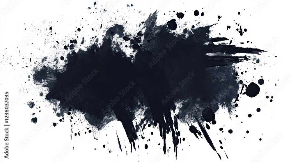 Obraz premium Rough Black and White Texture: Rough black and white texture vector. Distressed overlay texture. Grunge background. Abstract textured effect.