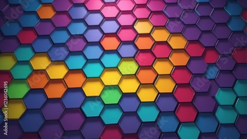 Wallpaper Mural Hexagonal Grid Torontodigital.ca