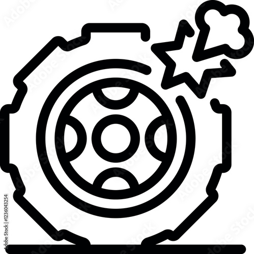 Tractor wheel bursting suddenly, creating a hazardous situation requiring immediate roadside assistance