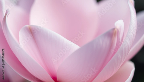 macro shot of magnolia petals with smooth textures