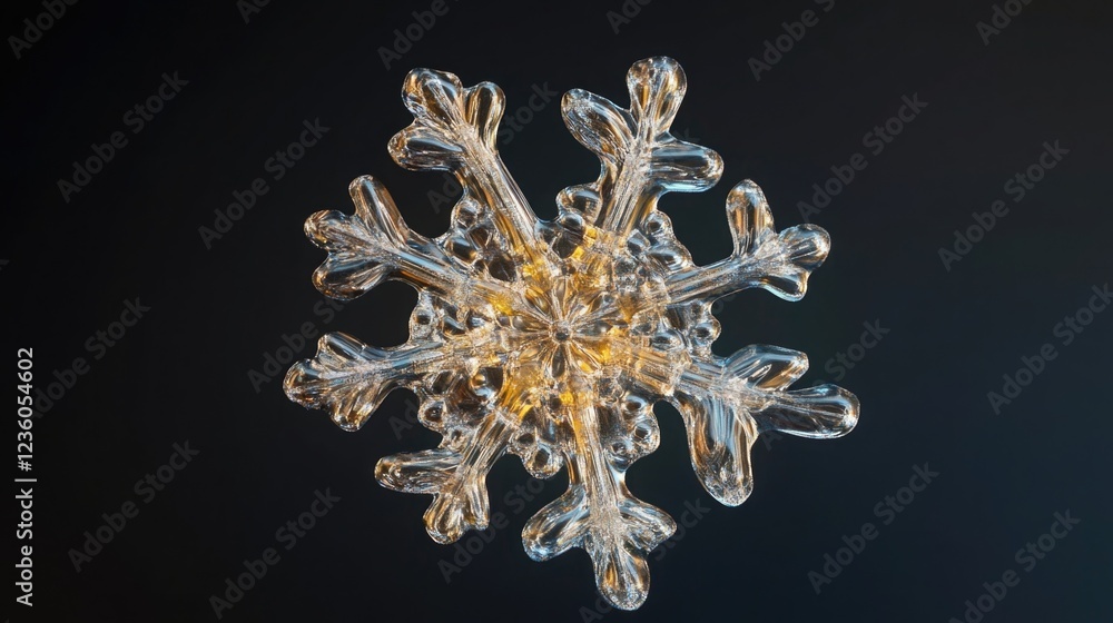 Fototapeta premium Snowflake Winter Season: Snowflake winter season,