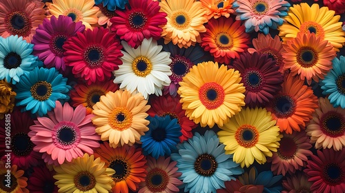 Wallpaper Mural Vibrant floral arrangement indoor setting nature photography colorful display Torontodigital.ca