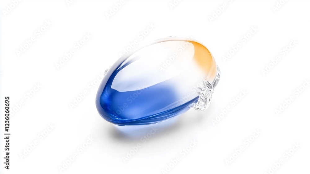 Sapphire Gem on Isolated White Background. Generative AI Sapphire Gem on Isolated White Background. Generative AI