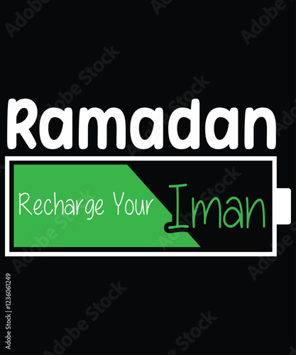 Ramadan Recharge Your Iman Retro, Muslim shirt Design, Shirt Print Template, Eid Mubarak, Fasting Mode Is on, Ramadan Shirt, Islamic Calligraphy Tee,  Ramadan Mubarak Shirt, Ramadan Ornaments