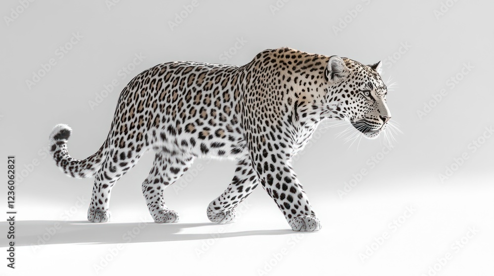 Obraz premium wild animal isolated on white background