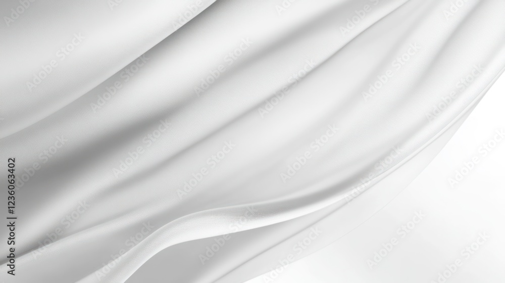 White fabric flowing, studio backdrop, smooth texture, elegant design, website background White fabric flowing, studio backdrop, smooth texture, elegant design, website background