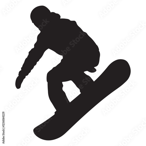 Snowboard Silhouette vector illustration