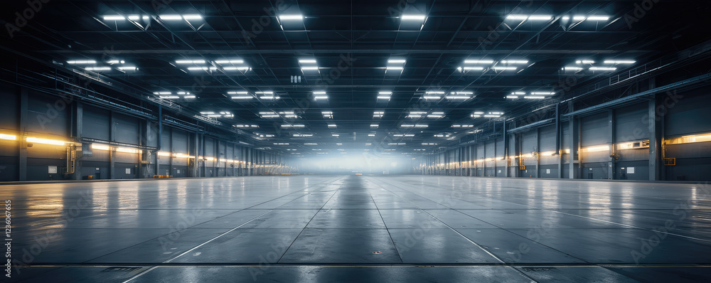 Spacious Modern Industrial Warehouse Interior Spacious Modern Industrial Warehouse Interior