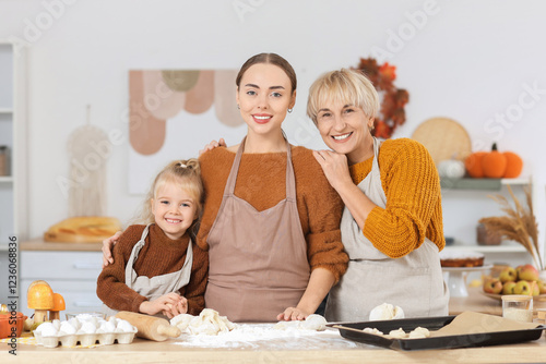 Young woman with her little...