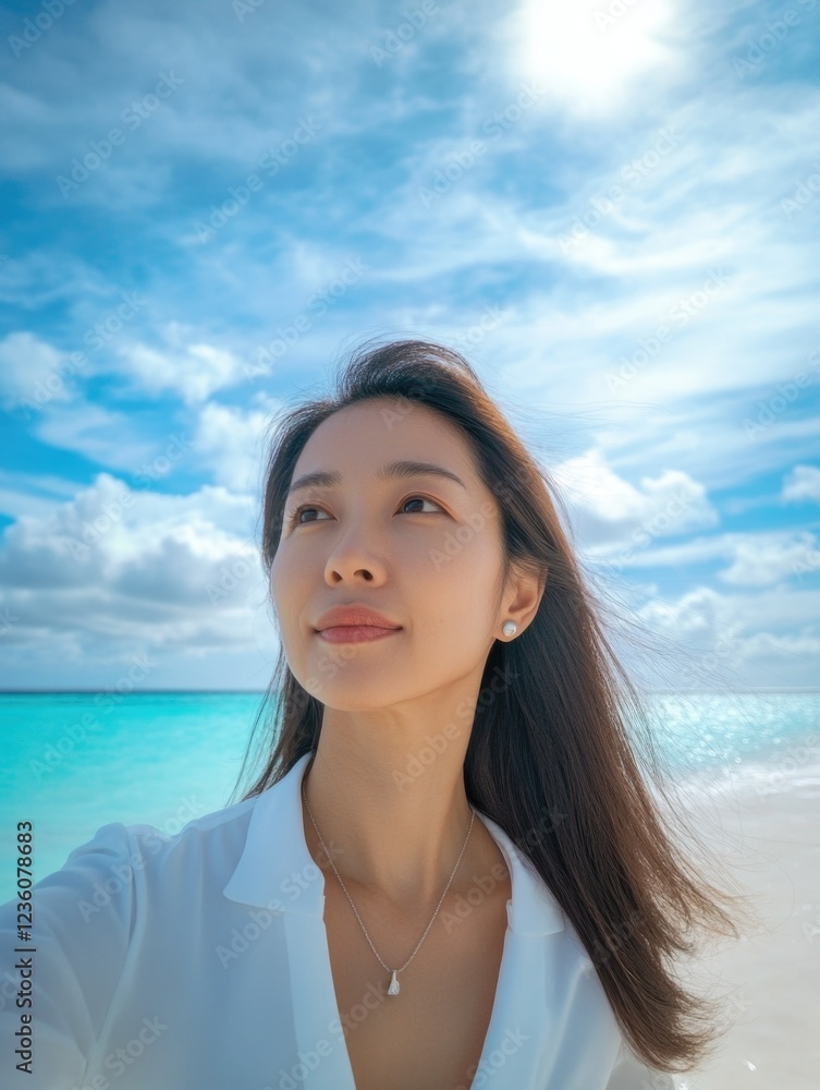 A Serene Beach Moment A Serene Beach Moment