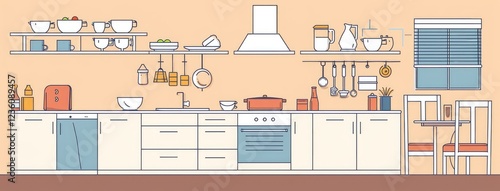 Stylish and Organized Kitchen Interior Design