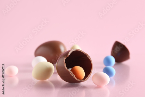 Sweet chocolate easter egg ...