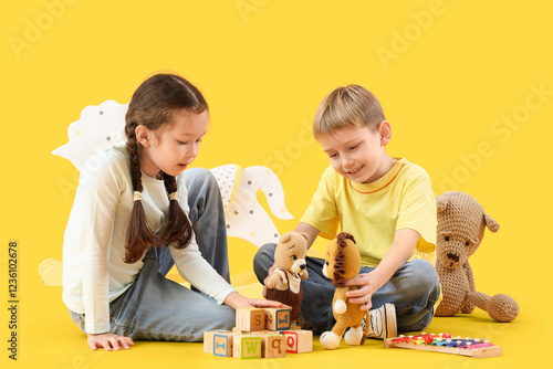 Cute little children playin...