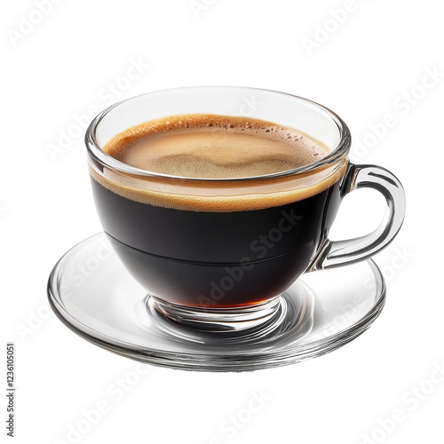 A cup of coffee sits on a saucer