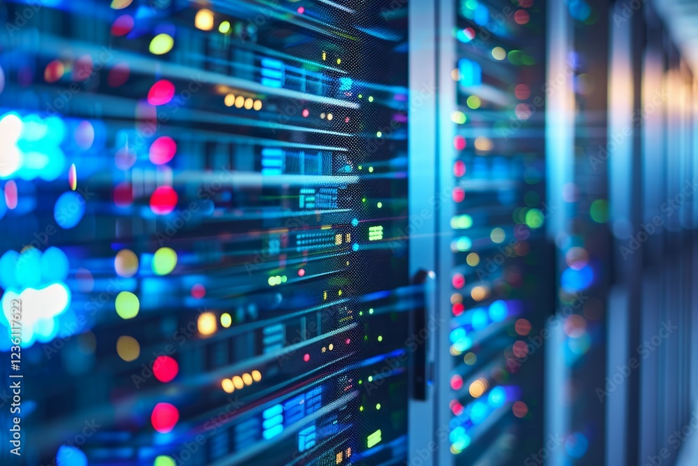 Server room, Data Center. Big Data Storage. cloud computing technology. Neural network ai generated Server room, Data Center. Big Data Storage. cloud computing technology. Neural network ai generated