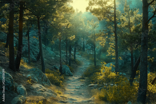 Old Forest Background