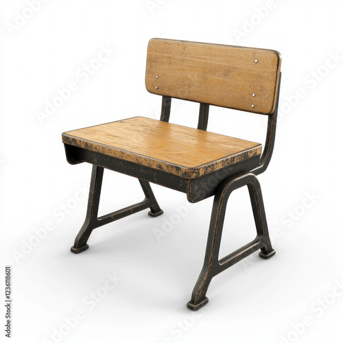 School Desk Isolated