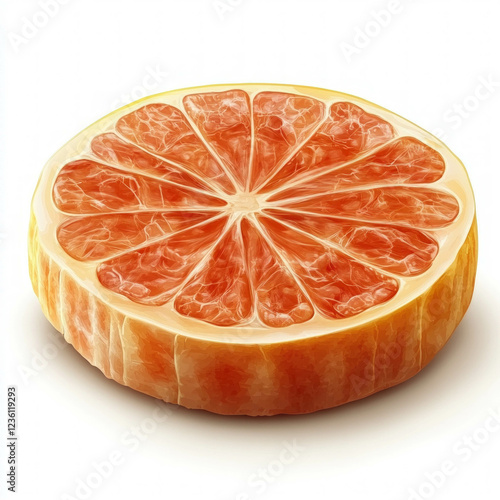 Strawberry Slice Isolated