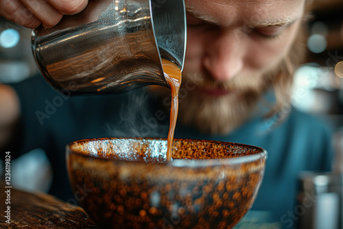 Waiter Pouring Coffee