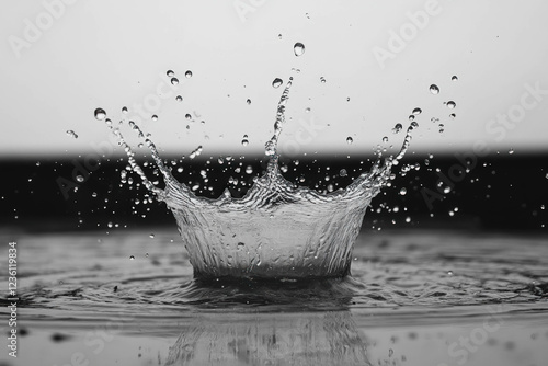 Water Splash On White Backg...