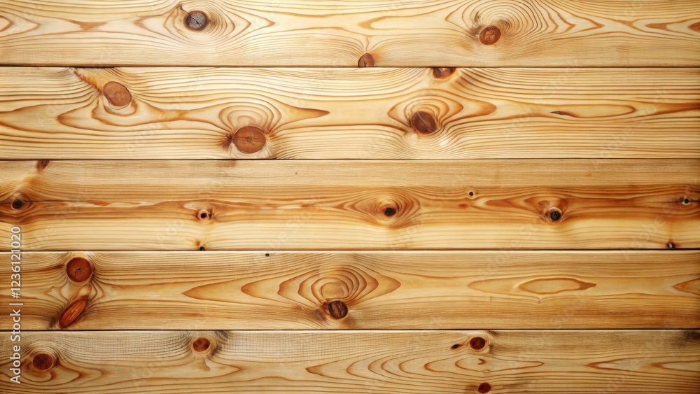 A close-up view of light brown wooden planks with natural grain patterns and knots, showcasing the beauty of raw wood texture A close-up view of light brown wooden planks with natural grain patterns and knots, showcasing the beauty of raw wood texture