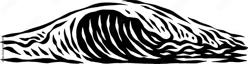 drawing wave illustration drawing wave illustration