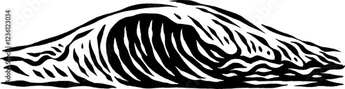 drawing wave illustration