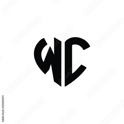 Free Download WC monogram logo design letter text name symbol monochrome logotype alphabet character simple logo - GFXLoad