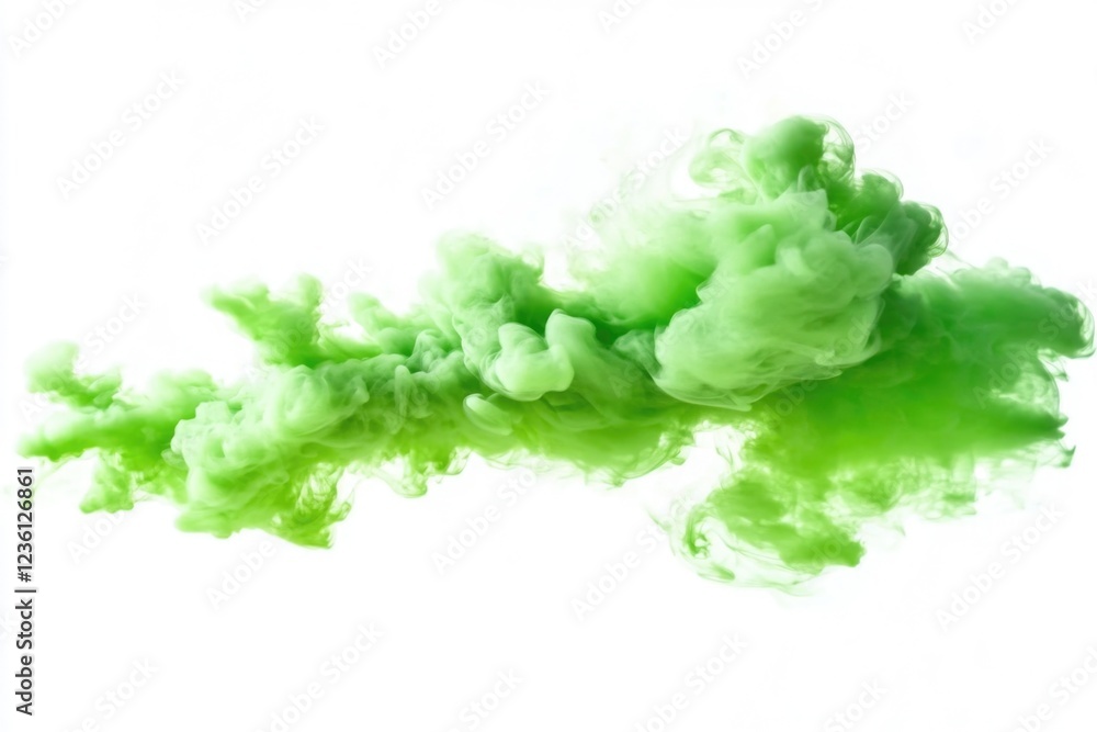 Close-up view of toxic green smoke rising into the air, indicating environmental danger or hazardous emissions. Close-up view of toxic green smoke rising into the air, indicating environmental danger or hazardous emissions.