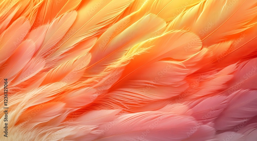 Macro feather, soft orange light, golden glow, delicate texture, warm tones, ethereal atmosphere, high contrast, shallow depth of field, fine details, abstract composition, minimalist, dreamy Macro feather, soft orange light, golden glow, delicate texture, warm tones, ethereal atmosphere, high contrast, shallow depth of field, fine details, abstract composition, minimalist, dreamy