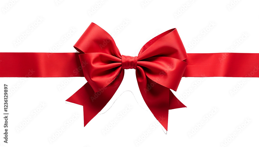 Red Ribbon Bow Isolated – Transparent Background, Gift Wrap, and Decorative Element Red Ribbon Bow Isolated – Transparent Background, Gift Wrap, and Decorative Element