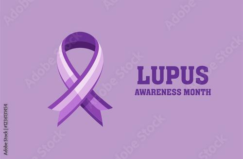 Print lupus awareness month good for lupus awareness month celebration. flat design. flyer design Vector illustration