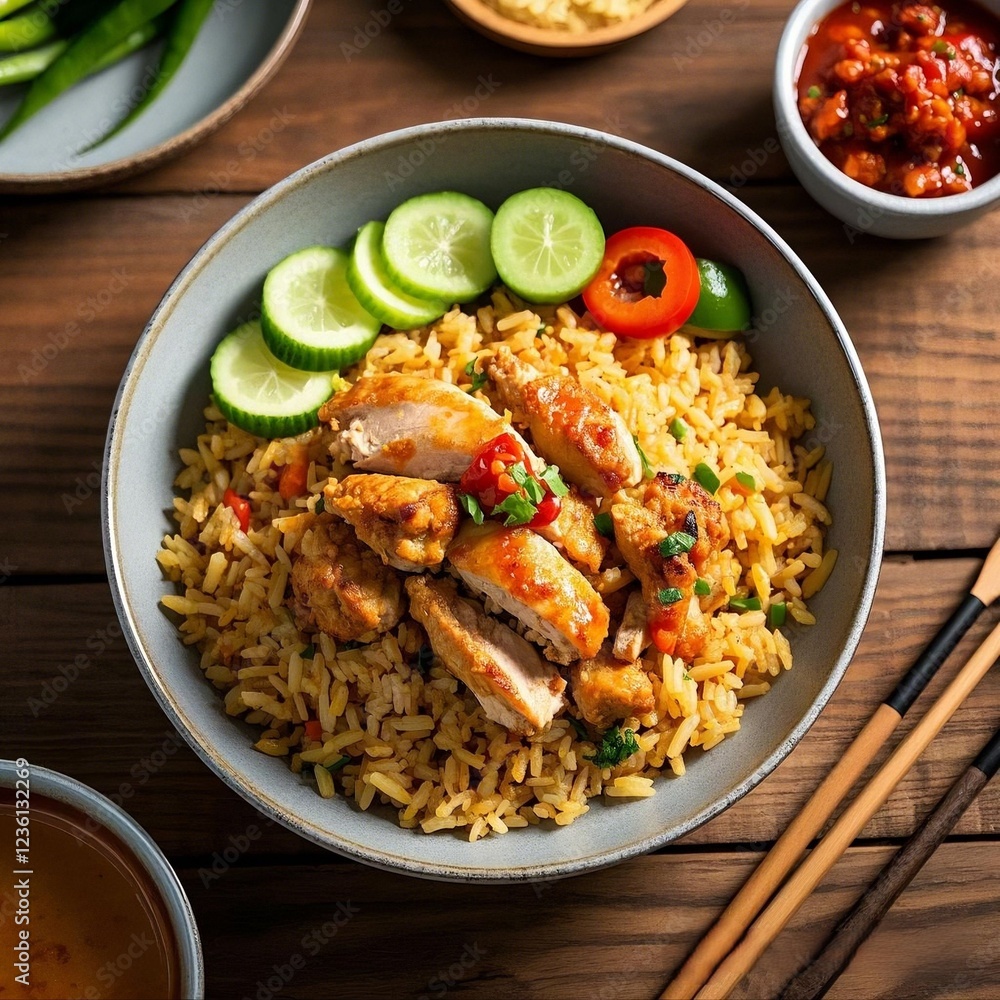 Fried Rice Food From Indonesia With Various Menus Fried Rice Food From Indonesia With Various Menus