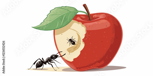 ants and apple