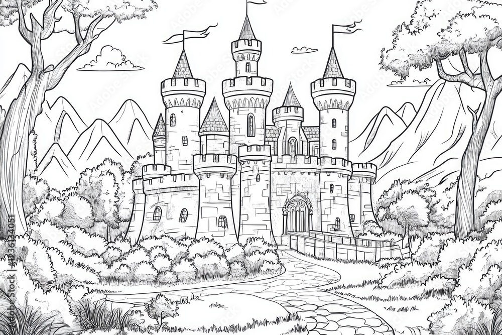 Castle in Forest Castle in Forest