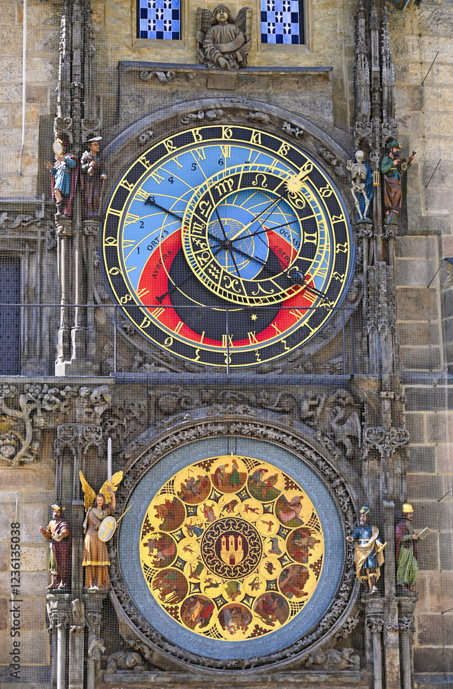 Obraz premium Astronomical clock Old Town Square in Prague Czech republic
