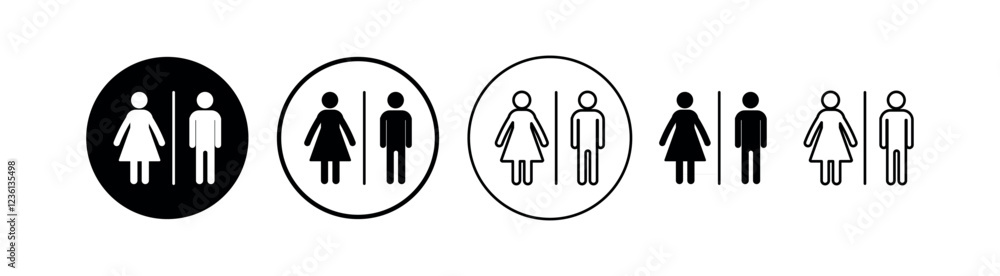 Bathroom Icons- Toilet, Restroom, Lavatory - Vector Illustration. Bathroom Icons- Toilet, Restroom, Lavatory - Vector Illustration.