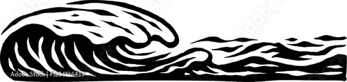 drawing wave illustration