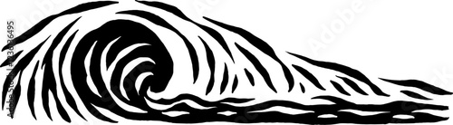 drawing wave illustration