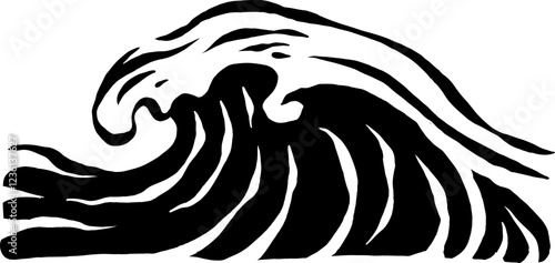 drawing wave illustration