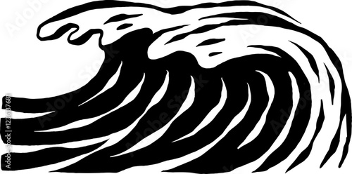 drawing wave illustration