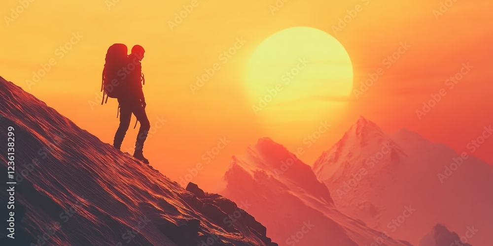 Mountain Top Sunset View Mountain Top Sunset View