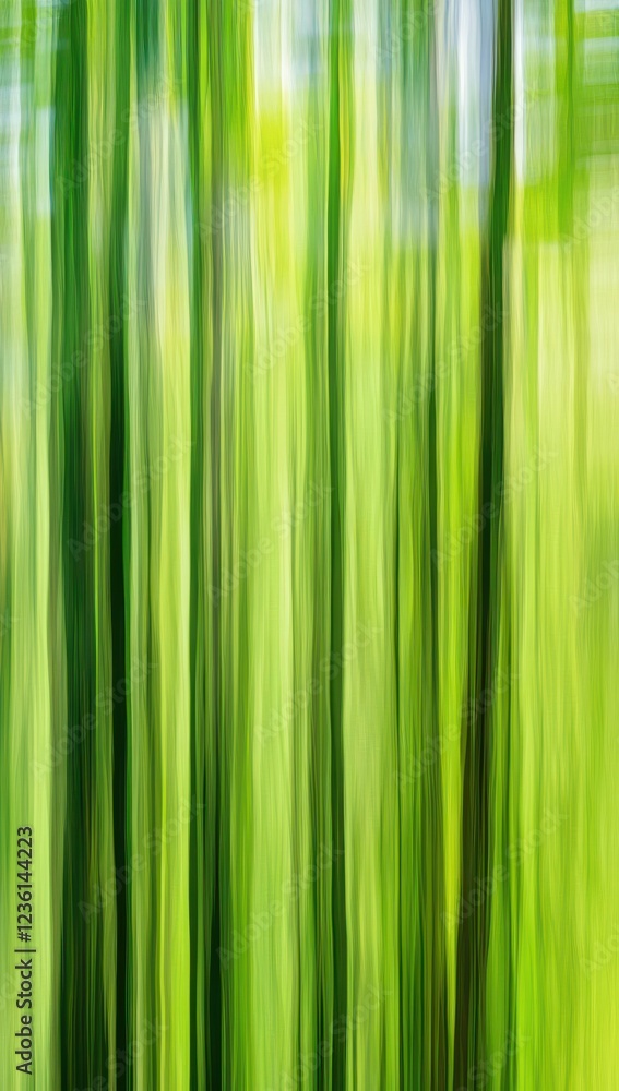 Abstract Green Forest Background Evokes Nature Serenity and Tranquility Abstract Green Forest Background Evokes Nature Serenity and Tranquility